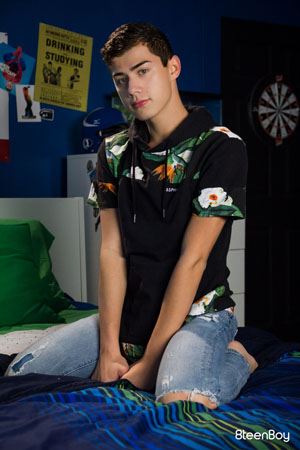 Sexy teen boy Nicholas Romero is a lovely latin from LA 4