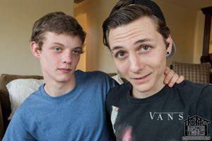 Young boys Ricky Boxer and Trey Bentley  invite us in for some raw and deep fucking, self shot of course. 20